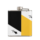 Flasques Drapeau de Norfolk Hip Flask (Dos)
