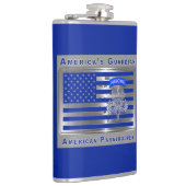 Flasques Drapeau de parachutiste américain conçu patriotiqu (Droite)