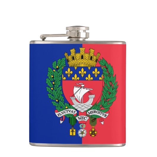 Flasques Drapeau de Paris, France (Devant)