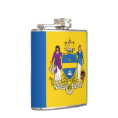 Flasques Drapeau de Philadelphie, Pennsylvanie Hip Flask (Droite)