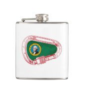 Flasques Drapeau de Washington Carabiner Escalade (Devant)