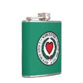 Flasques Drapeau de Worcester, Massachusetts Flask (Droite)