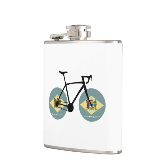 Flasques Drapeau Delaware Cycling (Gauche)