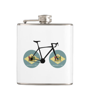 Flasques Drapeau Delaware Cycling