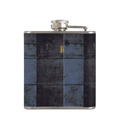 Flasques Drapeau d'état du Montana sur le vieux grain en (Dos)