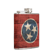 Flasques Drapeau d'état du Tennessee sur le vieux grain en (Droite)