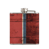 Flasques Drapeau d'état du Tennessee sur le vieux grain en (Dos)