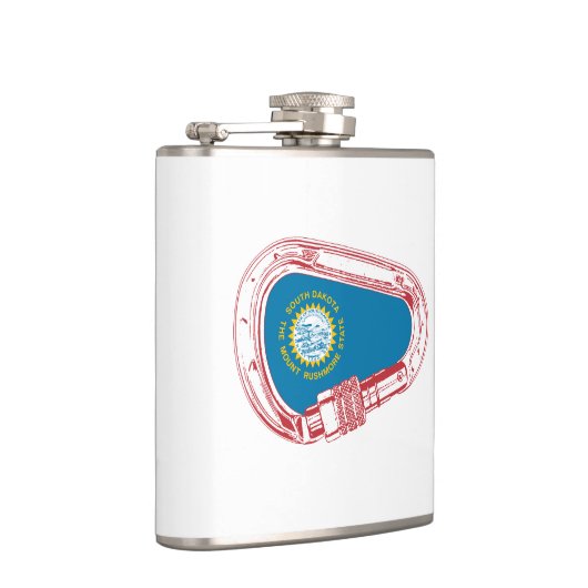 Flasques Drapeau du Dakota du Sud Escalade carabiner (Droite)