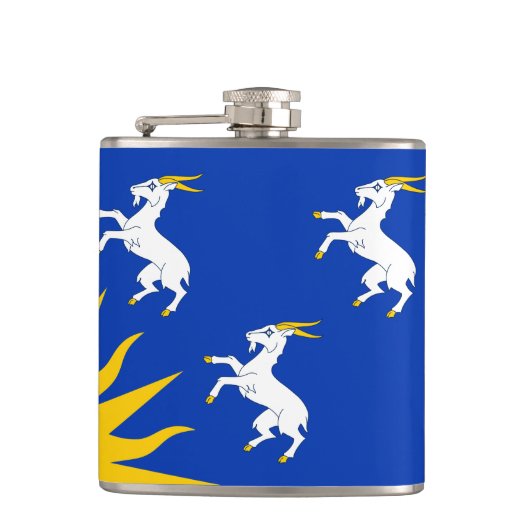 Flasques Drapeau du Merionethshire Hip Flask (Devant)
