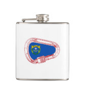 Flasques Drapeau du Nevada Escalade carabiner (Devant)