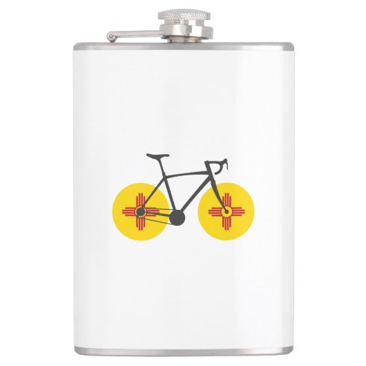 Flasques Drapeau du Nouveau-Mexique à vélo (Devant)