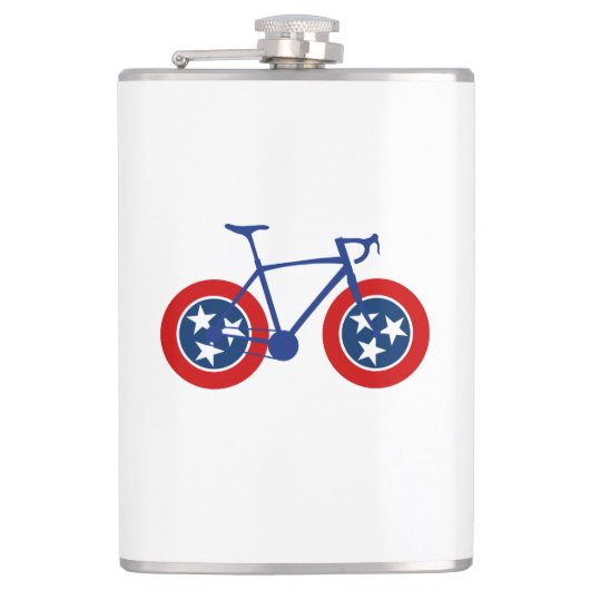 Flasques Drapeau du Tennessee à vélo (Devant)