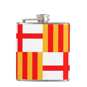 Flasques drapeau Espagne de ville de Barcelone