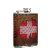 Flasques Drapeau et carte Suisse (Droite)