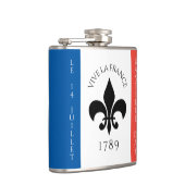 Flasques Drapeau Fleur-de-Lis Tricolore France (Droite)