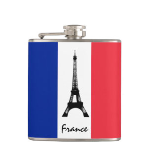 Flasques Drapeau français et Tour Eiffel - France/fans spo