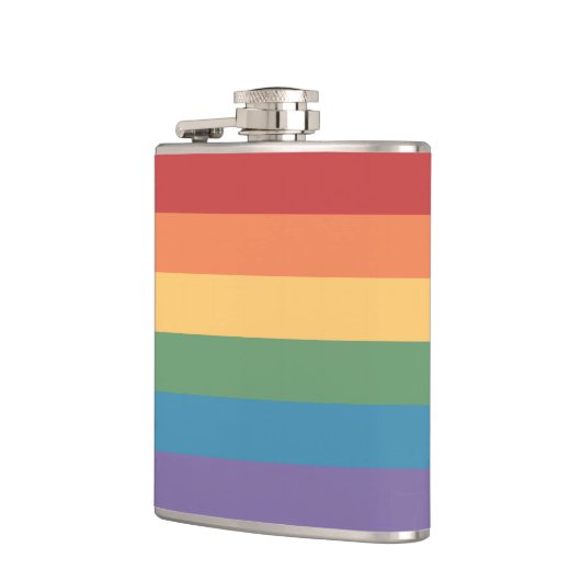 Flasques Drapeau gay pride en cuir (Gauche)