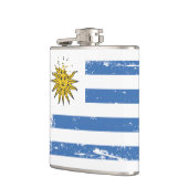 Flasques Drapeau grunge de l'Uruguay (Gauche)