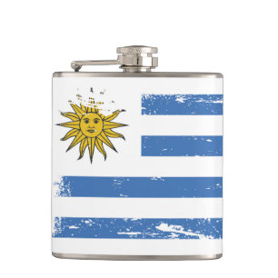 Flasques Drapeau grunge de l'Uruguay