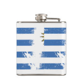 Flasques Drapeau grunge de l'Uruguay (Dos)