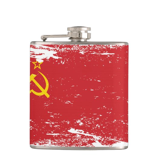 Flasques Drapeau grunge d'Union Soviétique - URSS (Devant)