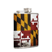 Flasques Drapeau grunge noir d'état du Maryland (Droite)