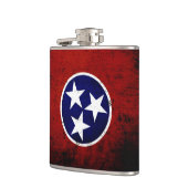 Flasques Drapeau grunge noir d'état du Tennessee (Gauche)
