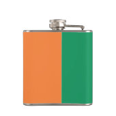 Flasques Drapeau irlandais pour boire et être shamrock (Dos)