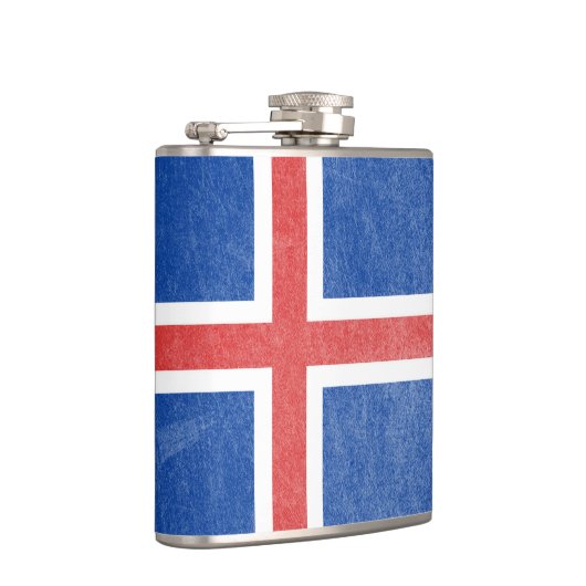 Flasques Drapeau Islande Grunge (Droite)