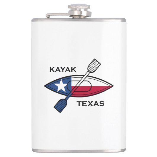 Flasques Drapeau Kayak Texas (Devant)