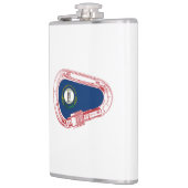 Flasques Drapeau Kentucky Escalade carabiner (Gauche)