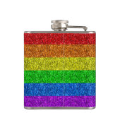 Flasques Drapeau LGBT vibrante parties scintillant arc-en-c (Dos)