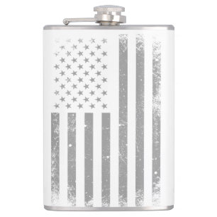Flasques Drapeau moderne stylisé noir USA, Abstrait