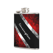 Flasques Drapeau Motif de point de Trinité-et-Tobago avec n (Gauche)