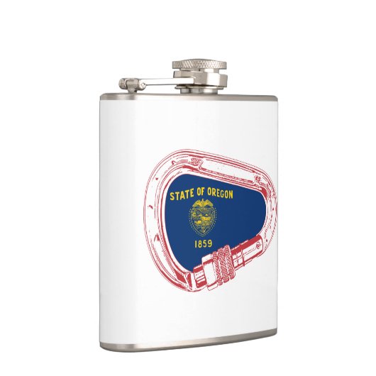 Flasques Drapeau Oregon Escalade carabiner (Droite)