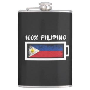 Flasques Drapeau philippin à 100 %