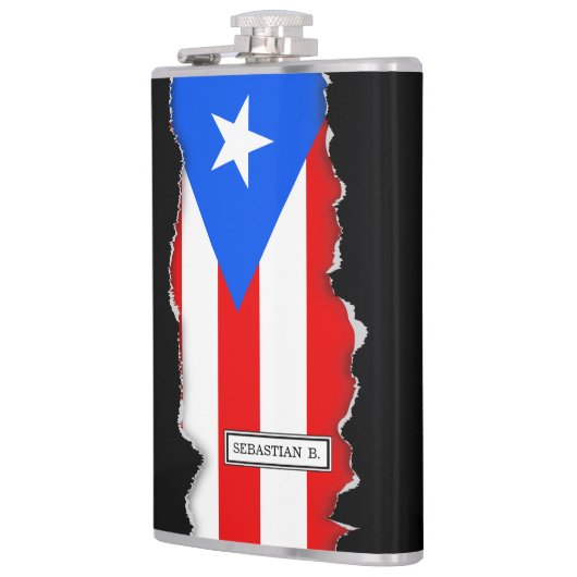 Flasques Drapeau porto-ricain classique (Gauche)