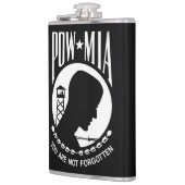 Flasques Drapeau POW MIA : Soldats disparus de la guerre du (Gauche)