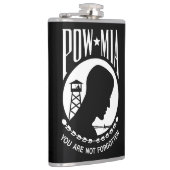 Flasques Drapeau POW MIA : Soldats disparus de la guerre du (Droite)