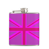 Flasques Drapeau rose Fuchsia Union Jack (Devant)