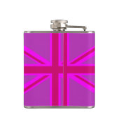 Flasques Drapeau rose Fuchsia Union Jack (Dos)