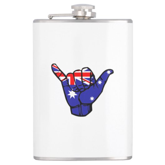 Flasques Drapeau Shaka Australie (Devant)
