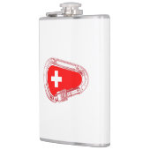 Flasques Drapeau Suisse Escalade carabiner (Gauche)