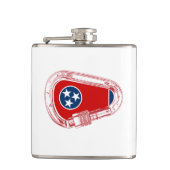 Flasques Drapeau Tennessee Escalade carabiner (Devant)