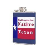 Flasques Drapeau texan natif de 5e génération (Gauche)