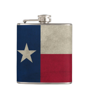 Flasques Drapeau Texas Grunge - Étoile solitaire