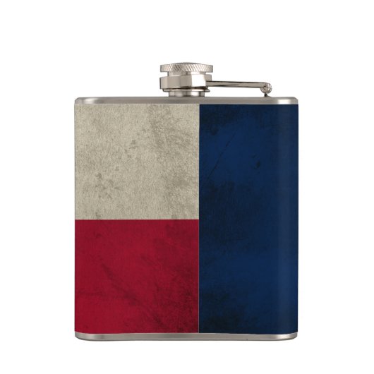 Flasques Drapeau Texas Grunge - Étoile solitaire (Dos)