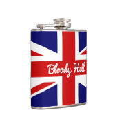 Flasques Drapeau Union Jack avec citation amusante (Droite)