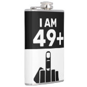 Flasques Drôle cadeau 50e anniversaire, 49 Plus un (Droite)
