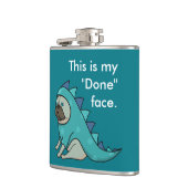 Flasques Drôle Carlin Pugasaurus chien est "fait" (Gauche)